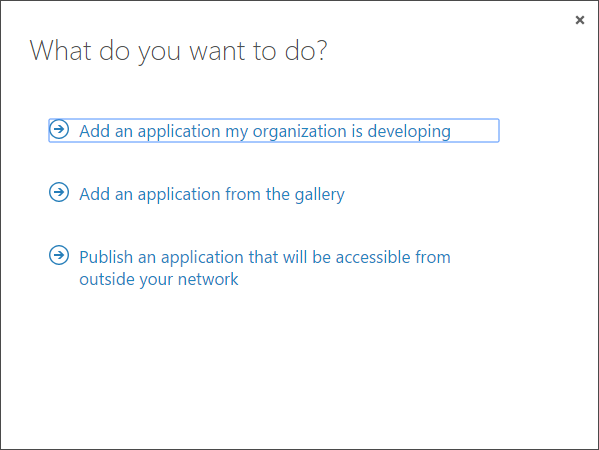 Microsoft Azure AD / Office 365 add application #2