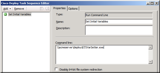 SCCM Task Sequence