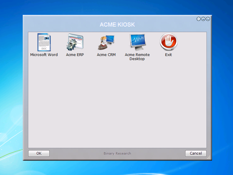 Example kiosk script