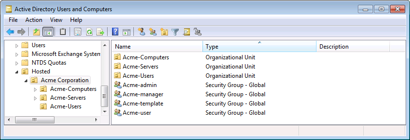 Active Directory application