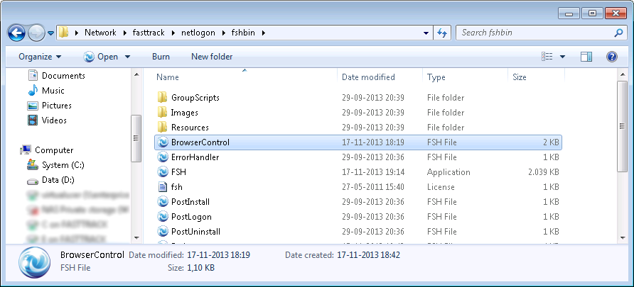 Netlogon script files