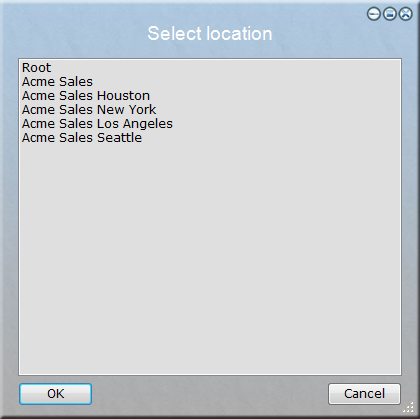 Help Desk list menu