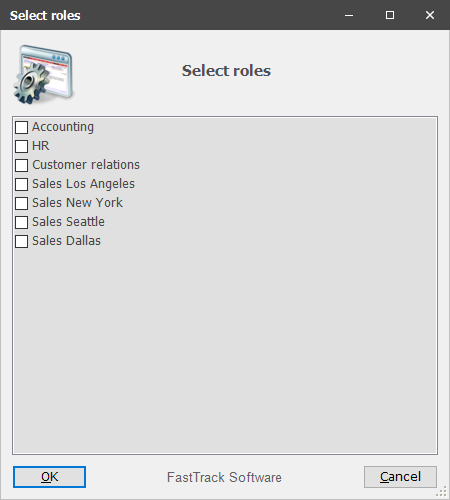 Graphical checklist with FastTrack