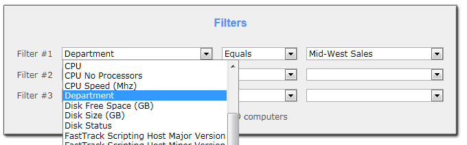 Inventory filter