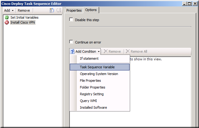 SCCM Task Sequence