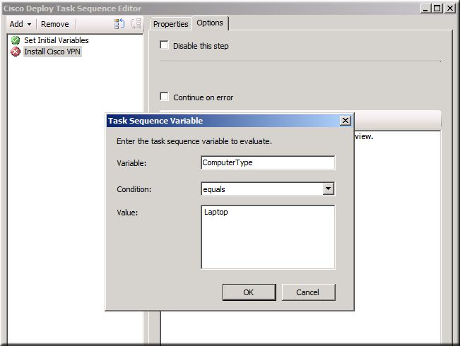 SCCM Task Sequence