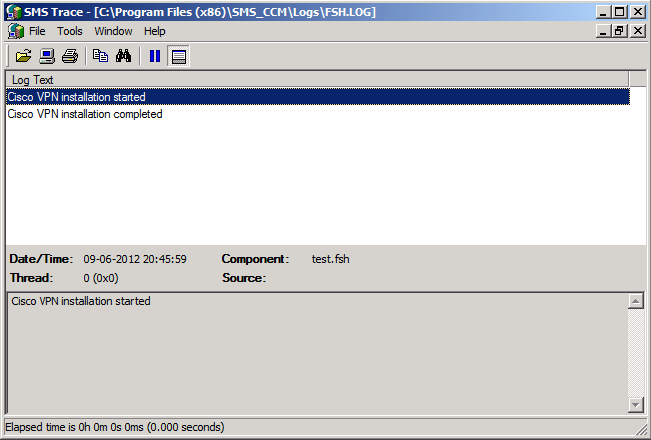 SCCM Log Trace Tool