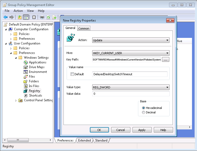 Group policy for showing a logon script