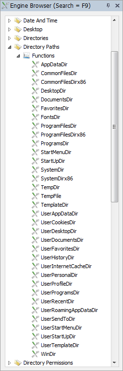 Directory paths under Windows XP and Windows 7